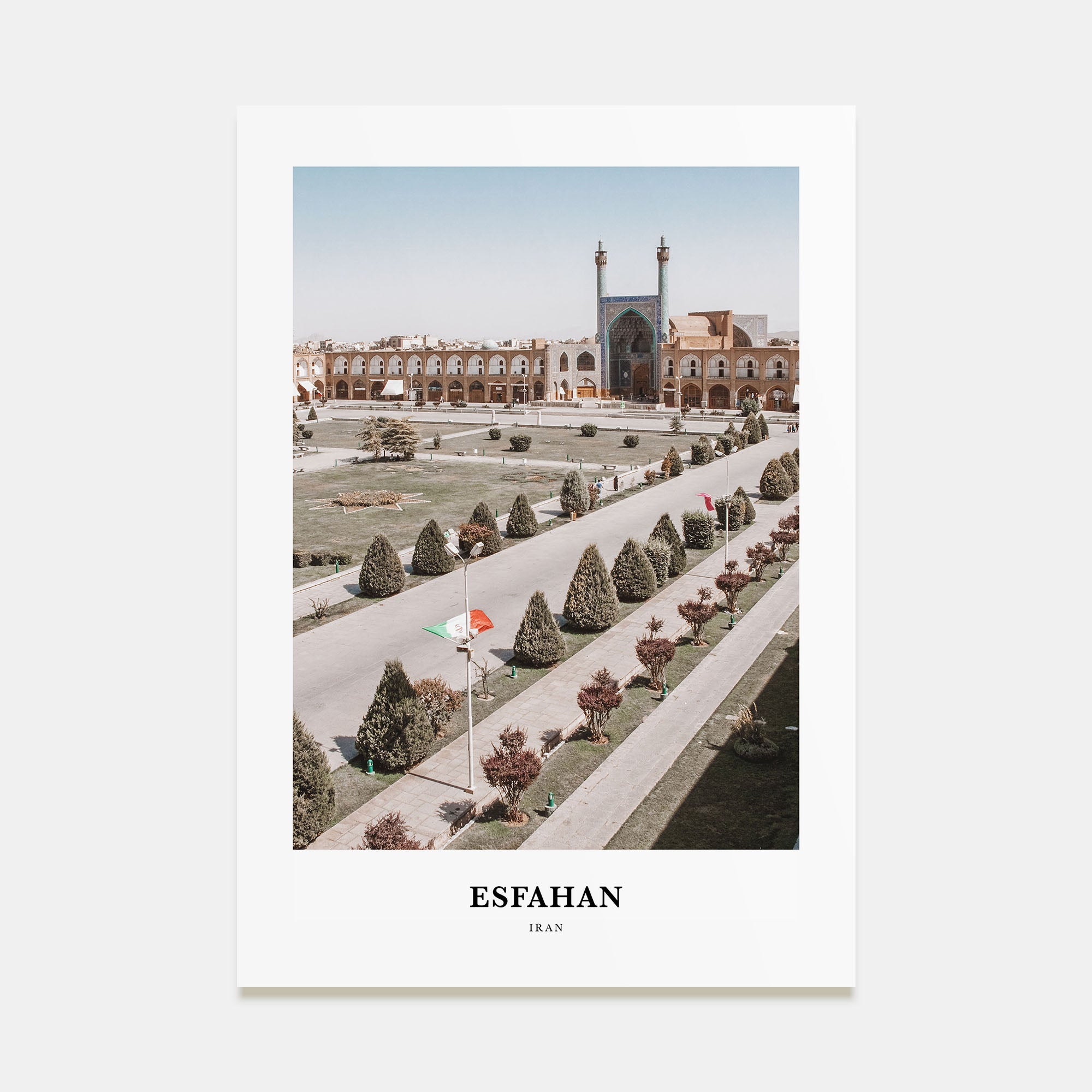 Esfahan Portrait Color Poster