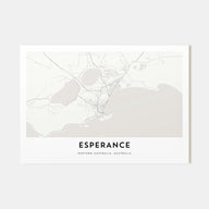 Esperance Map Landscape Poster