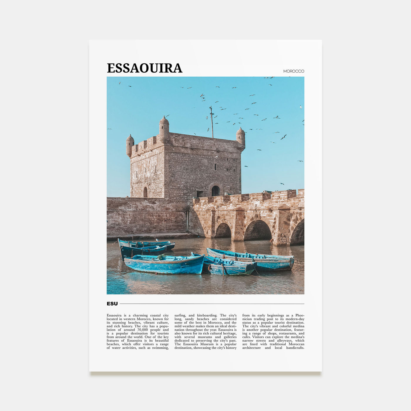 Essaouira Travel Color No 1 Poster