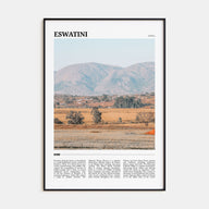 Eswatini Travel Color Poster