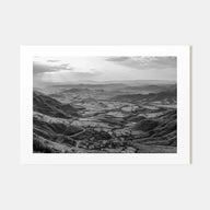 Ethiopia Landscape B&W Poster