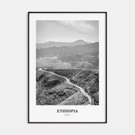 Ethiopia Portrait B&W No 1 Poster