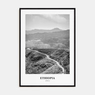 Ethiopia Portrait B&W No 1 Poster
