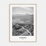 Ethiopia Portrait B&W No 1 Poster