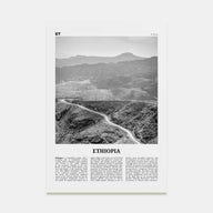 Ethiopia Travel B&W No 1 Poster