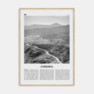 Ethiopia Travel B&W No 1 Poster