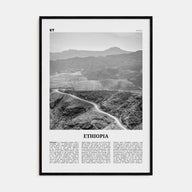 Ethiopia Travel B&W No 1 Poster