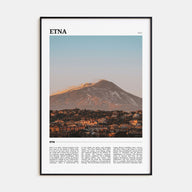 Etna Travel Color Poster