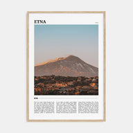 Etna Travel Color Poster