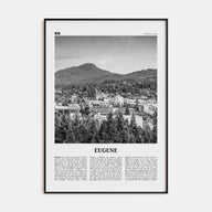 Eugene Travel B&W Poster