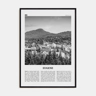 Eugene Travel B&W Poster