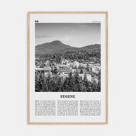 Eugene Travel B&W Poster