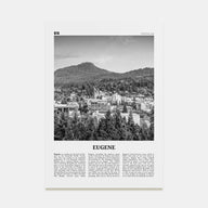 Eugene Travel B&W Poster