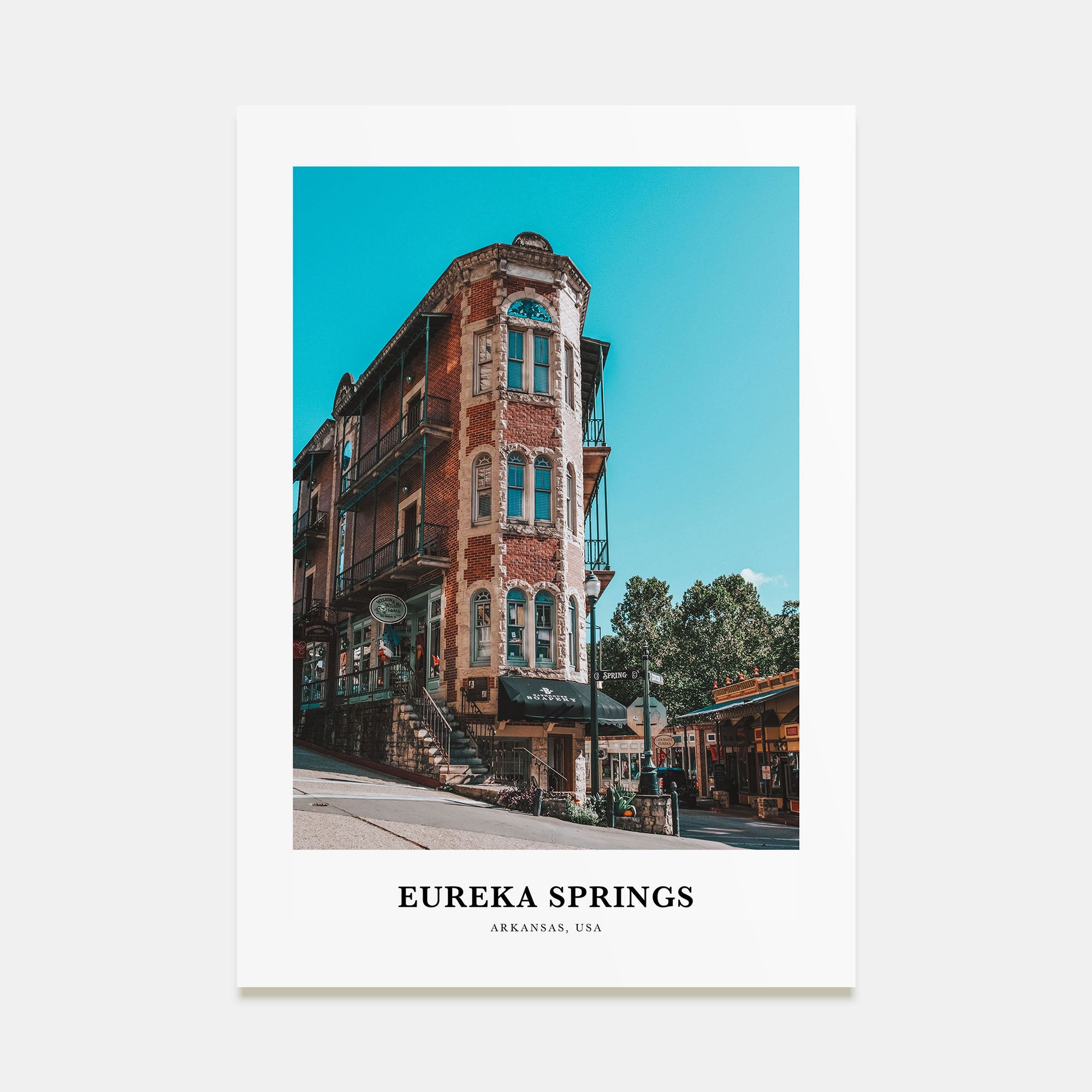 Eureka Springs Portrait Color Poster