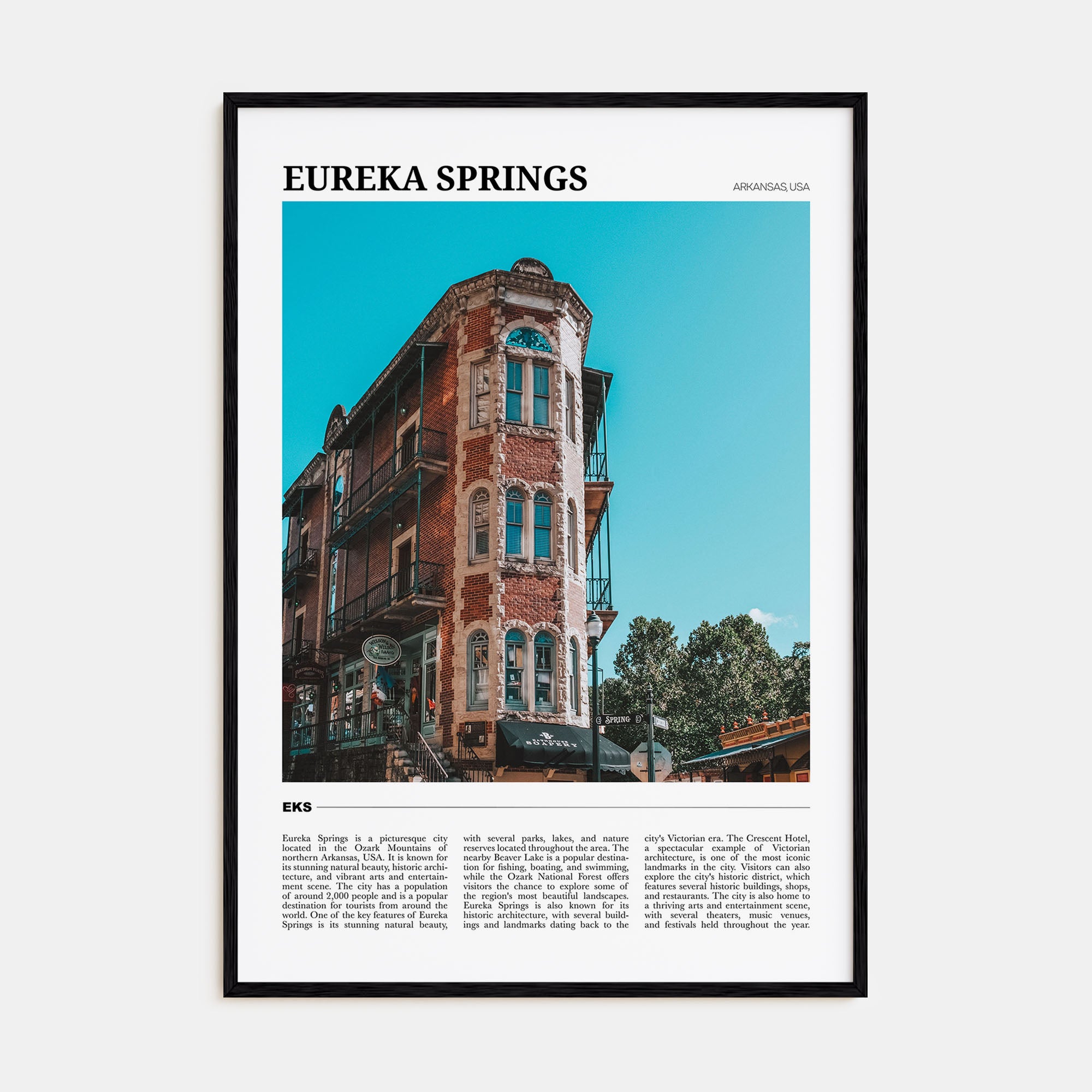 Eureka Springs Travel Color Poster