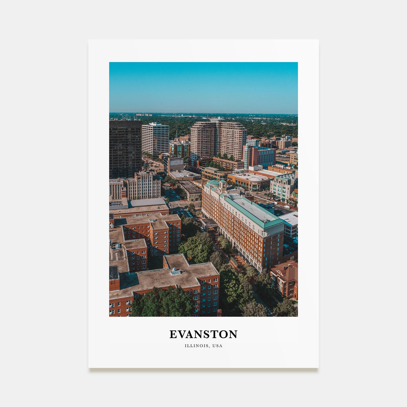 Evanston Portrait Color Poster