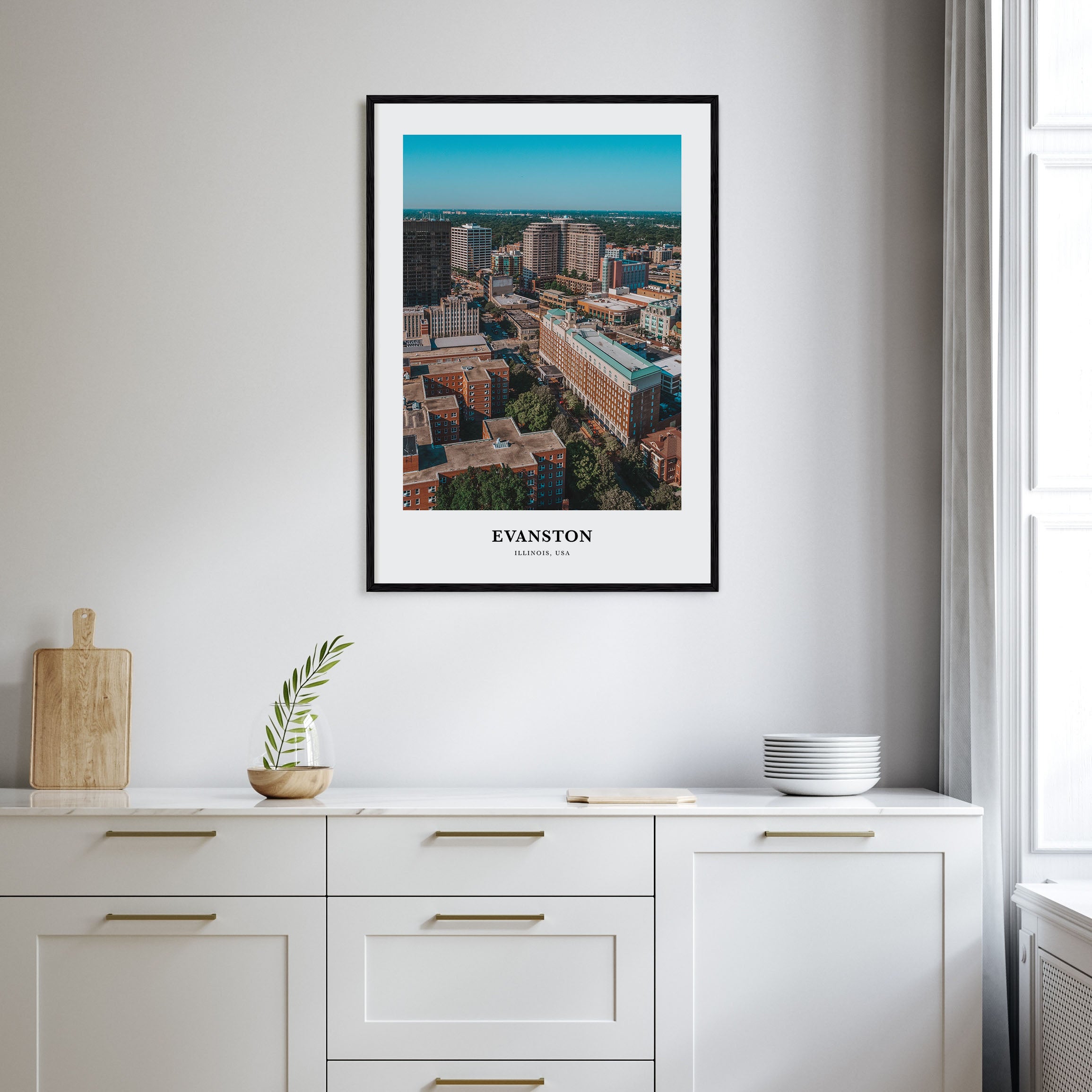 Evanston Portrait Color Poster