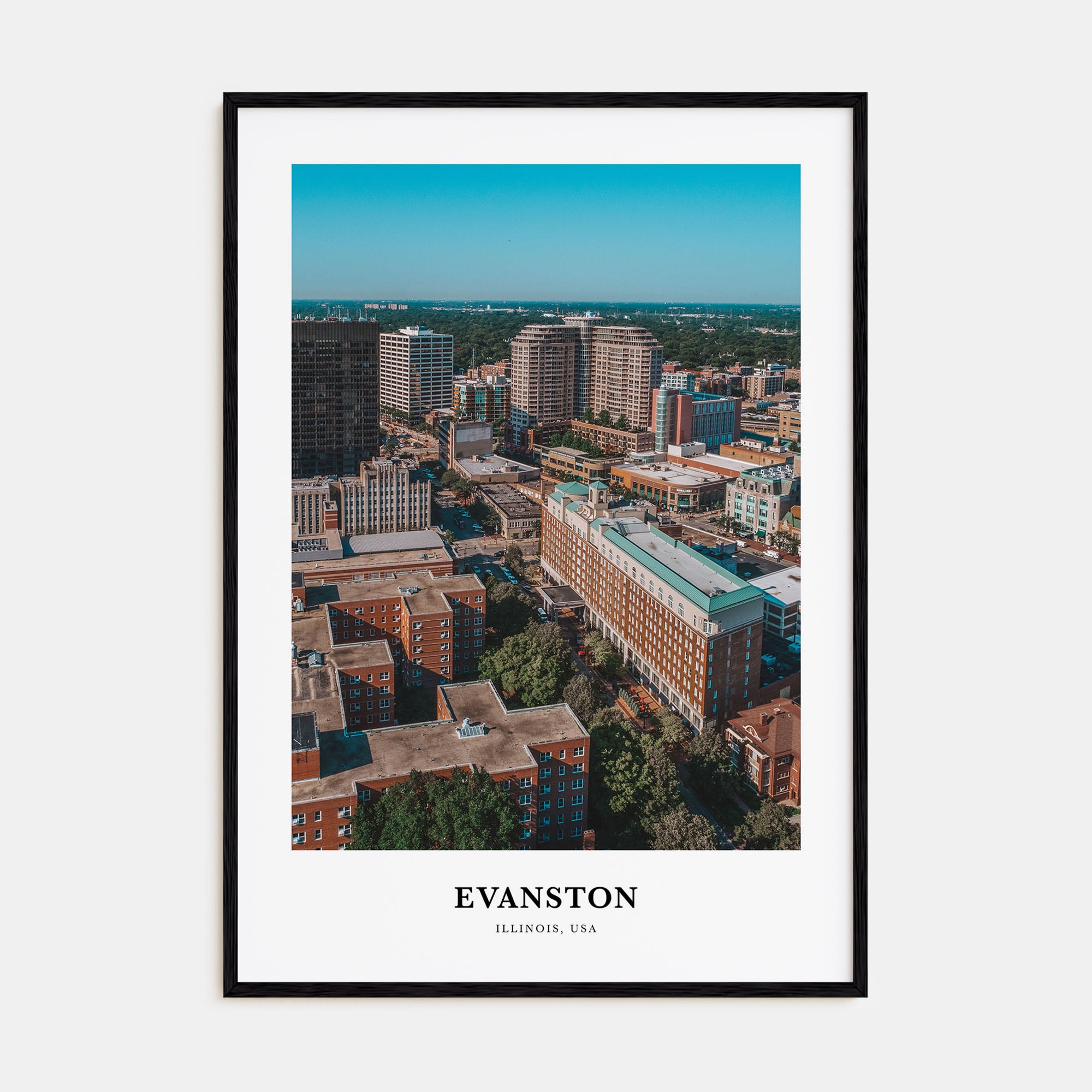 Evanston Portrait Color Poster