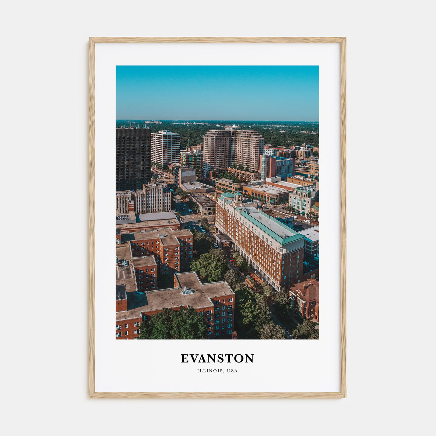 Evanston Portrait Color Poster