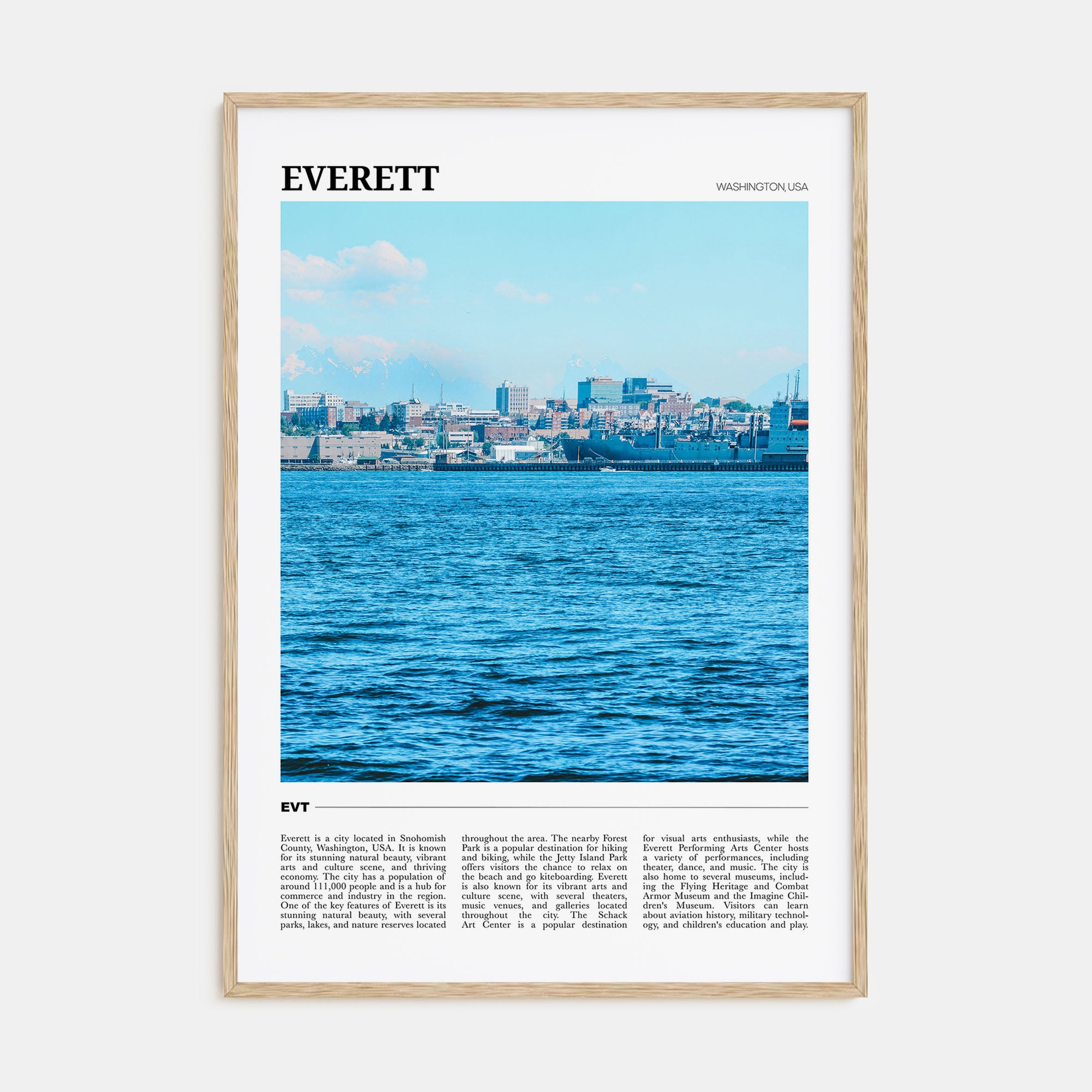 Everett Travel Color Poster