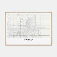 Fargo Map Landscape Poster