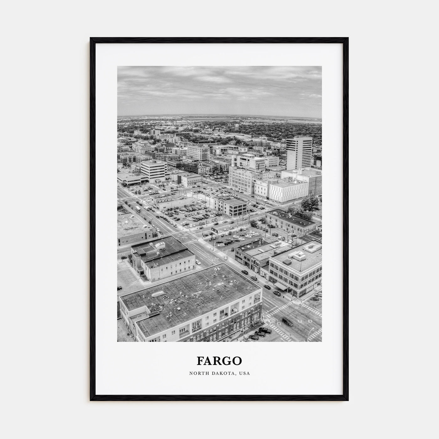 Fargo Portrait B&W No 1 Poster