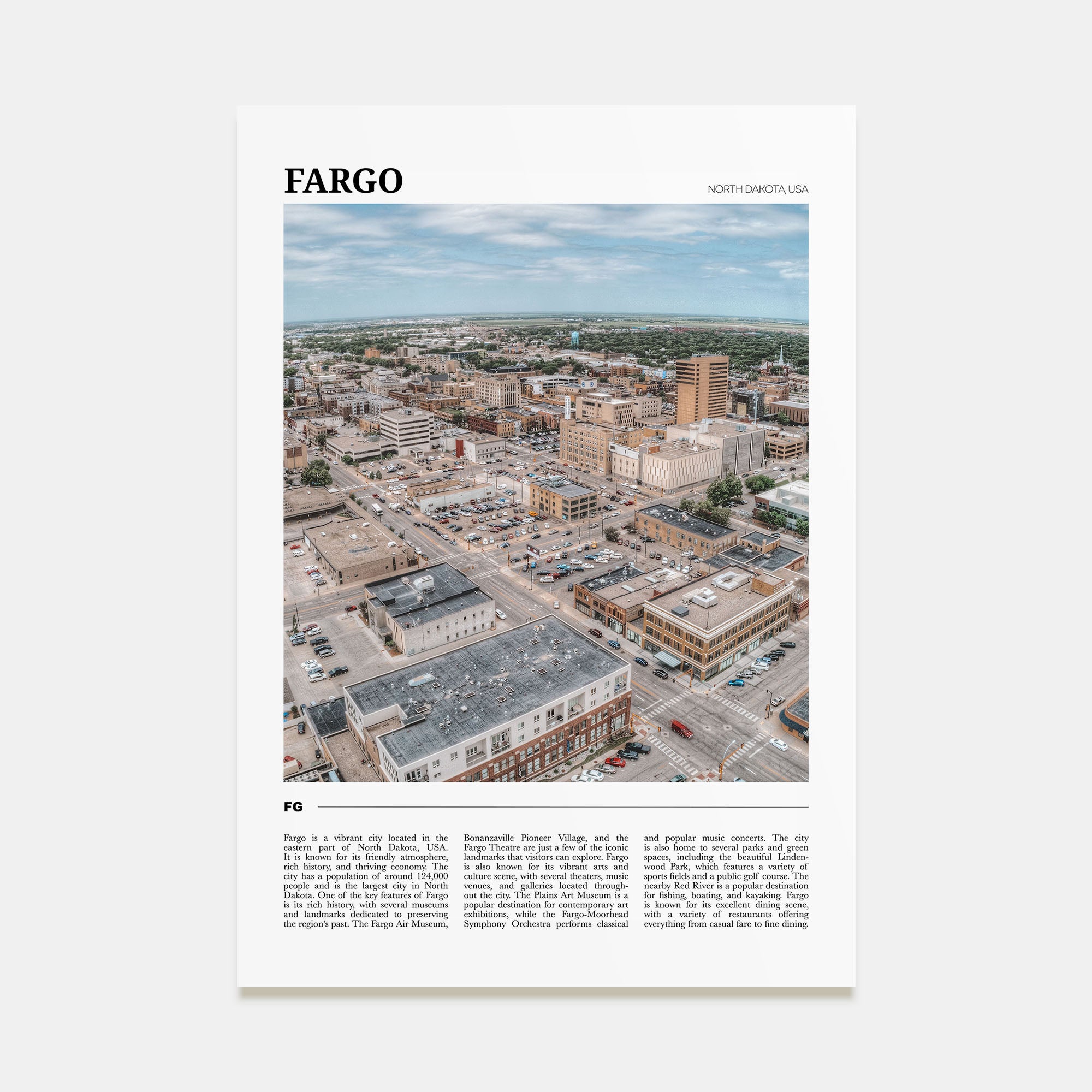 Fargo Travel Color Poster