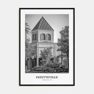 Fayetteville, Arkansas Portrait B&W Poster