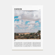 Fayoum Travel Color Poster