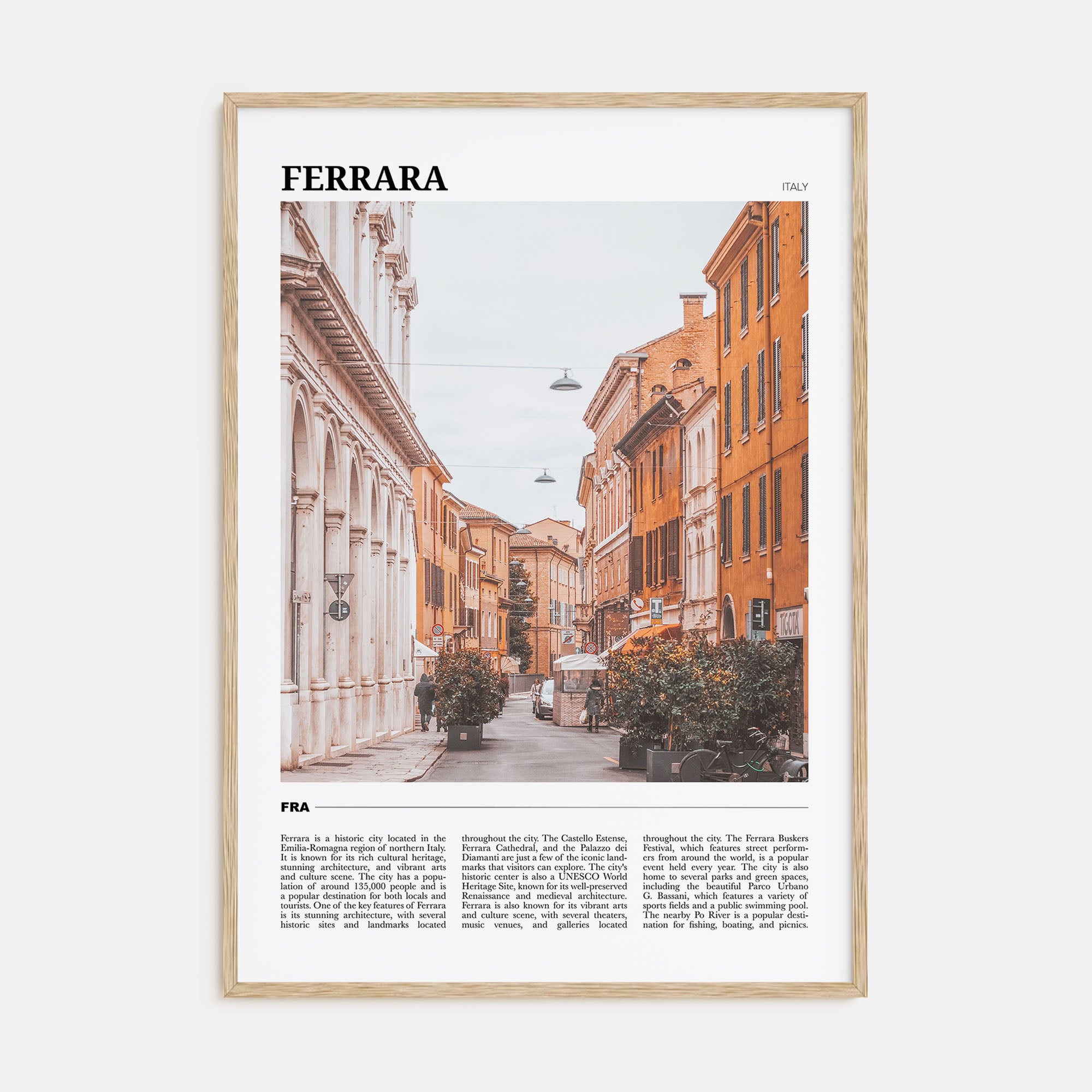 Ferrara Travel Color Poster