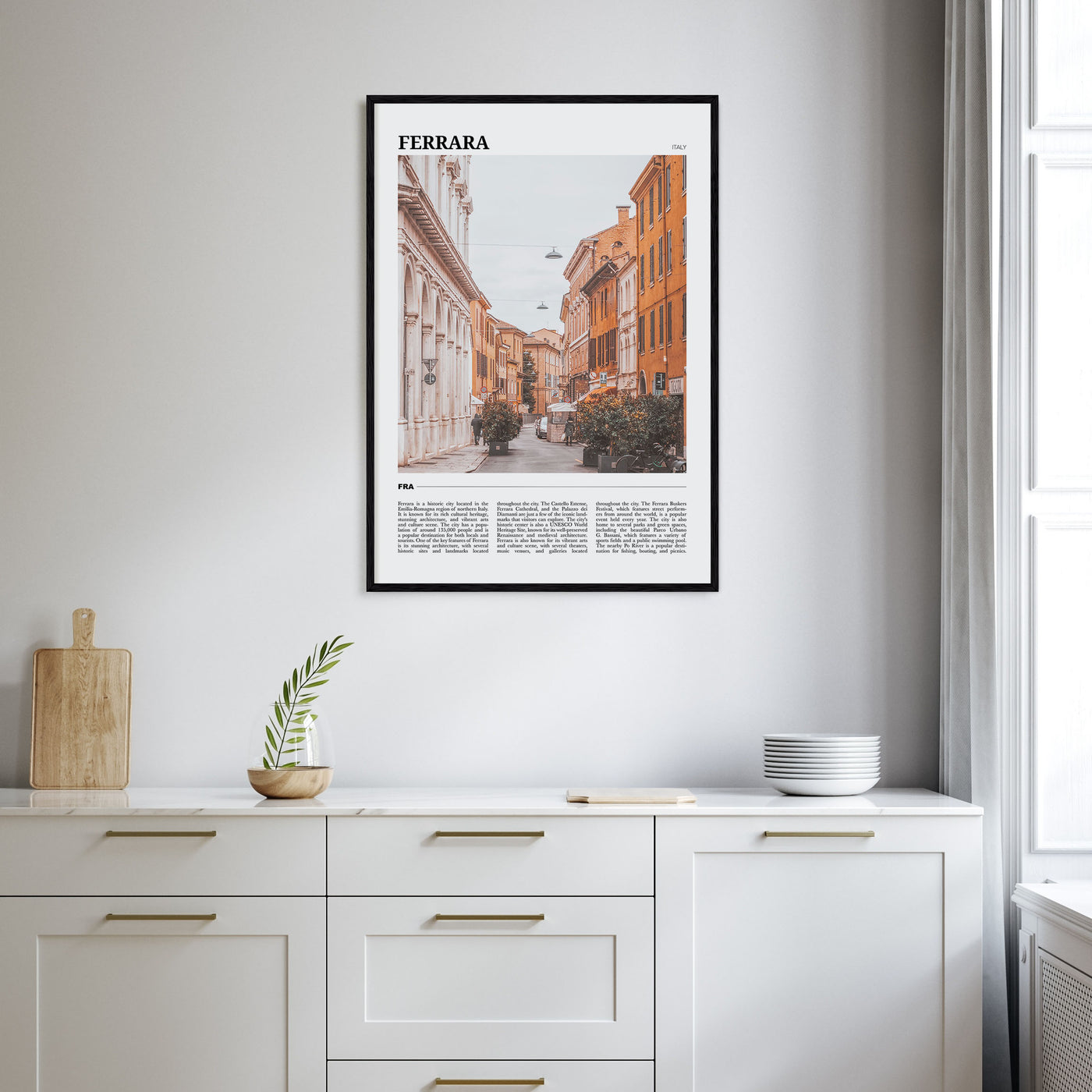 Ferrara Travel Color Poster