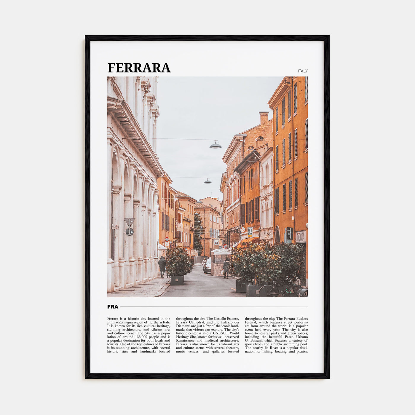 Ferrara Travel Color Poster