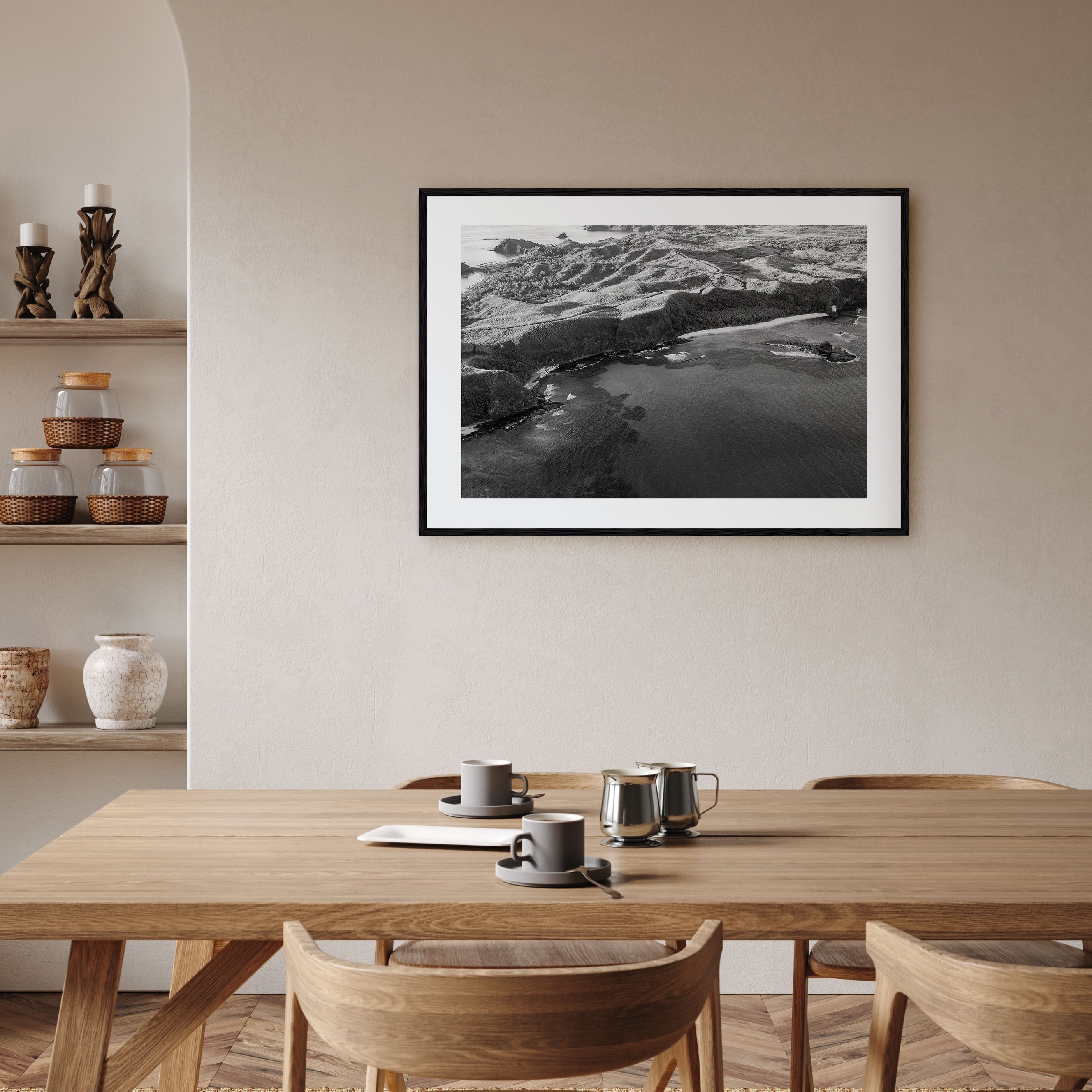 Fiji Landscape B&W Poster