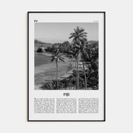 Fiji Travel B&W No 1 Poster