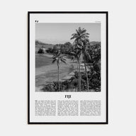 Fiji Travel B&W No 1 Poster