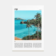 Fiji Travel Color Poster