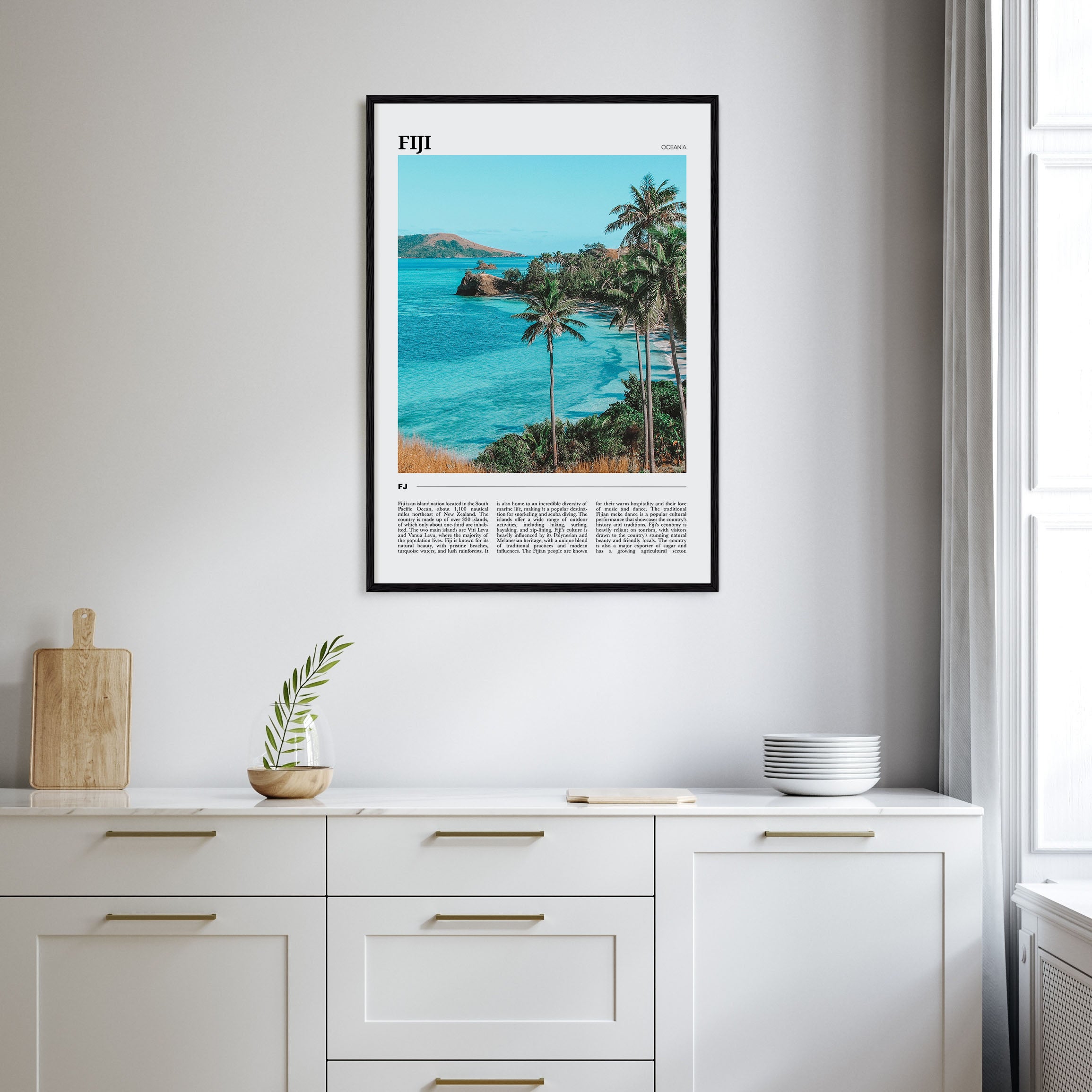 Fiji Travel Color Poster