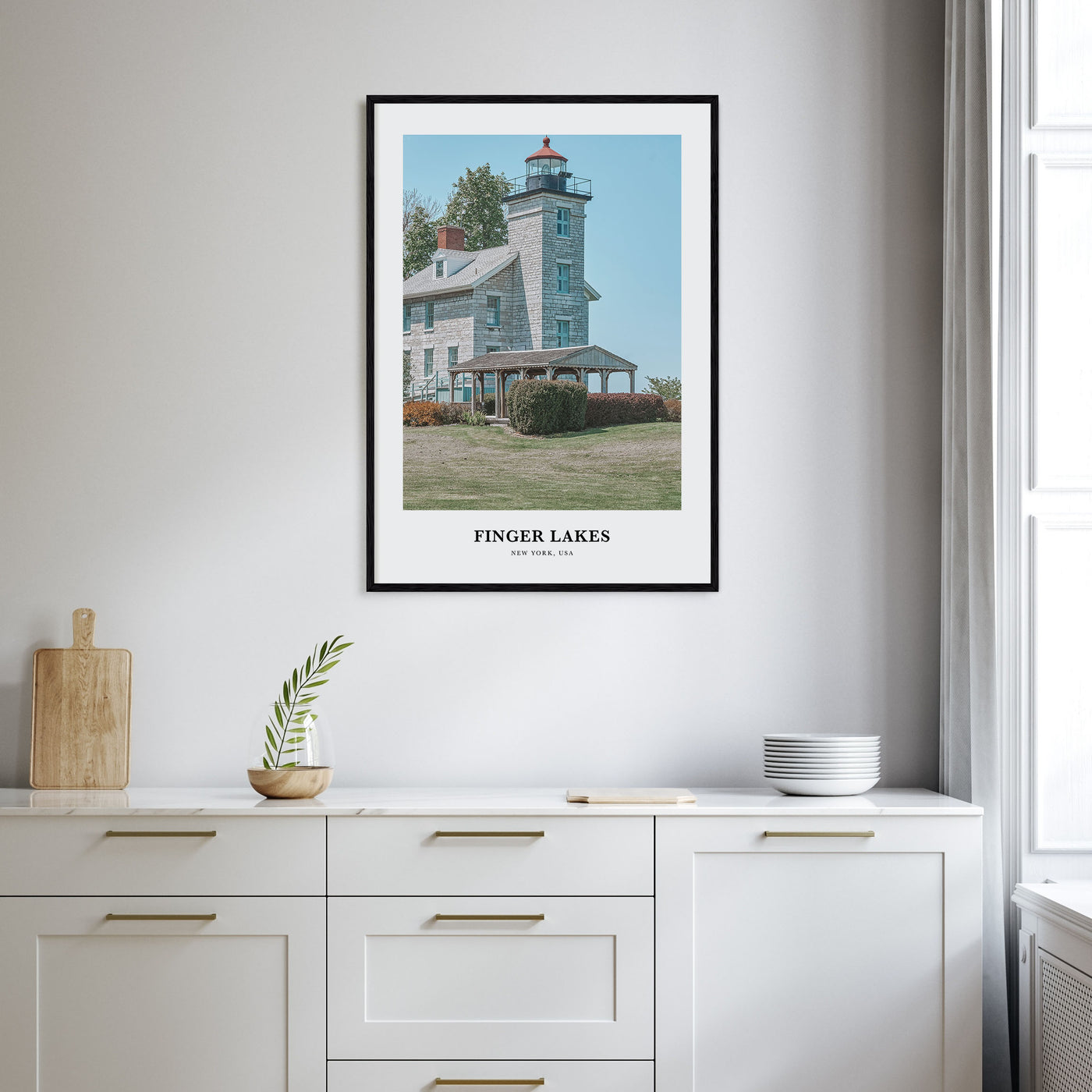 Finger Lakes Portrait Color Poster