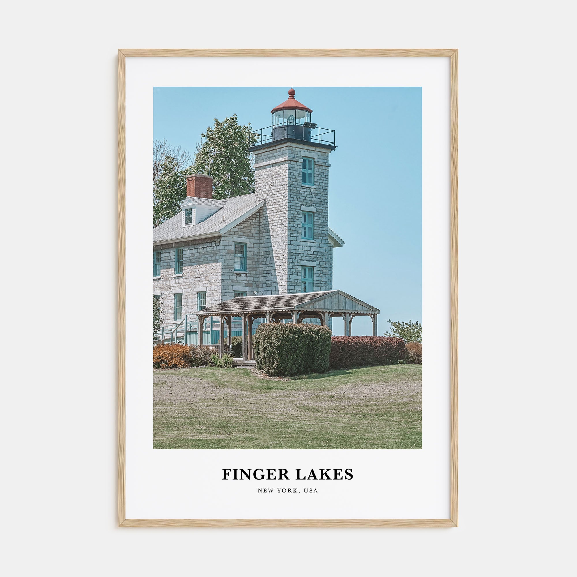 Finger Lakes Portrait Color Poster