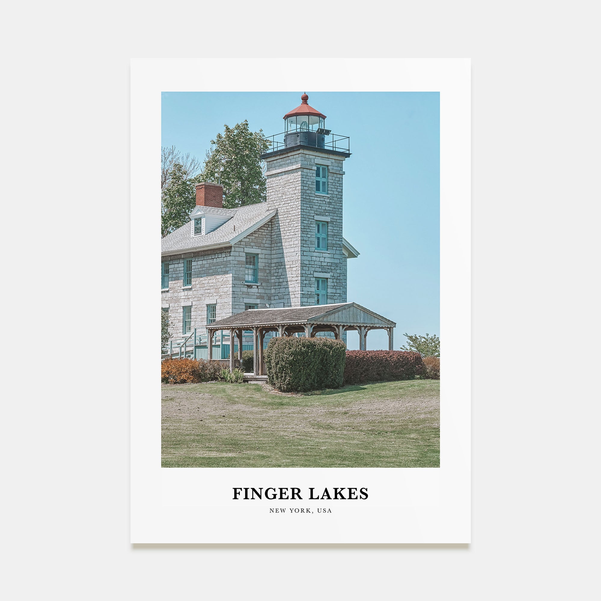 Finger Lakes Portrait Color Poster