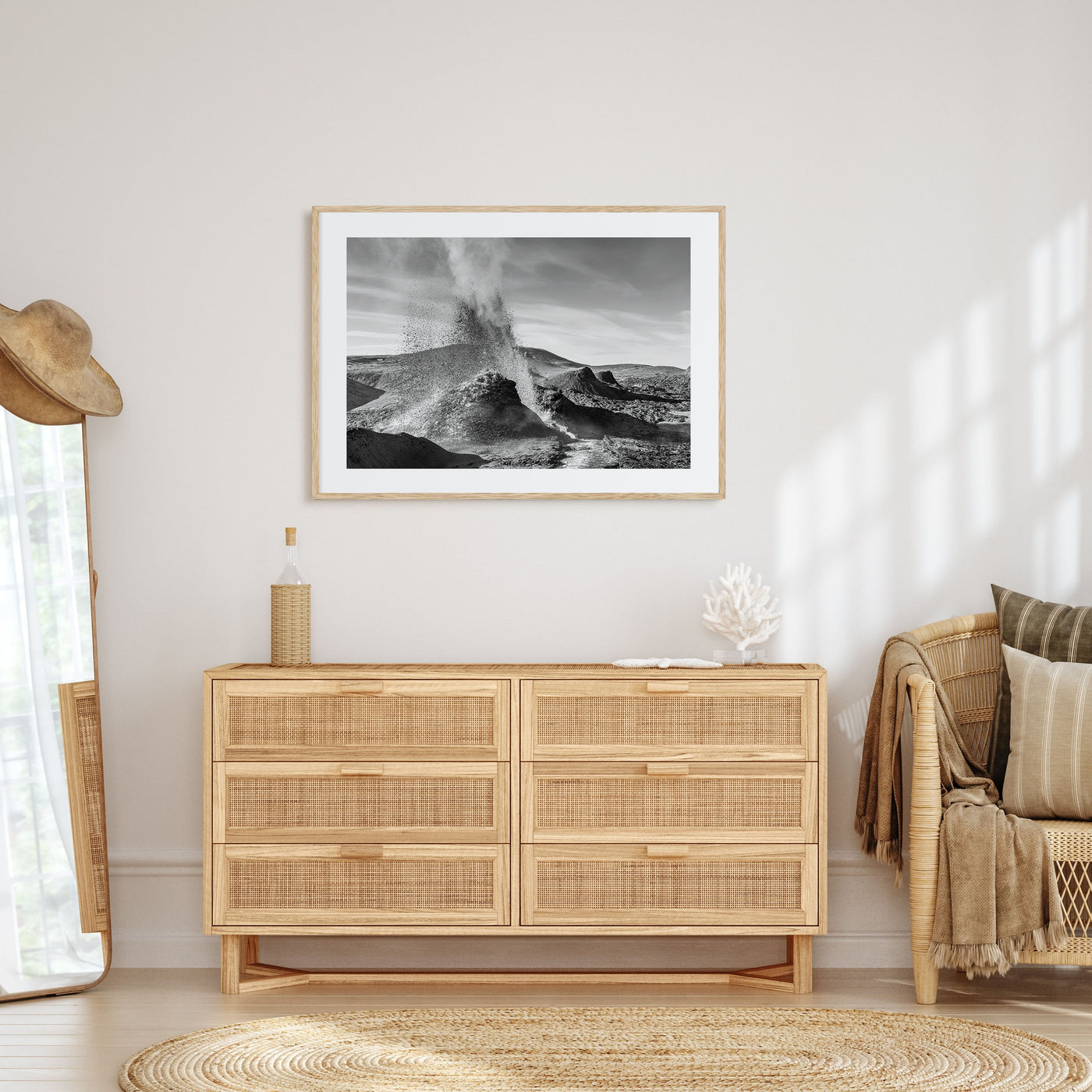 Fire Island Landscape B&W Poster