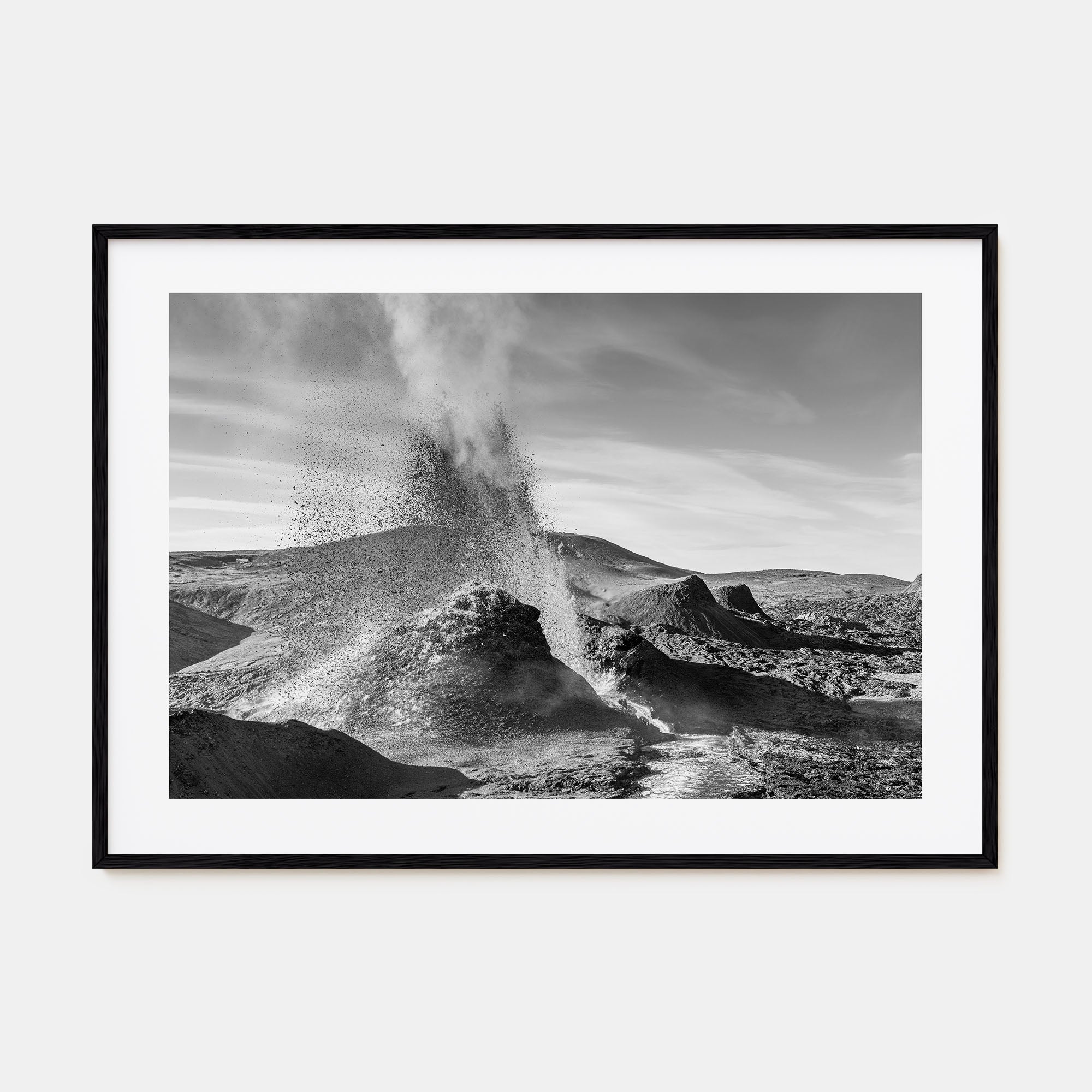 Fire Island Landscape B&W Poster