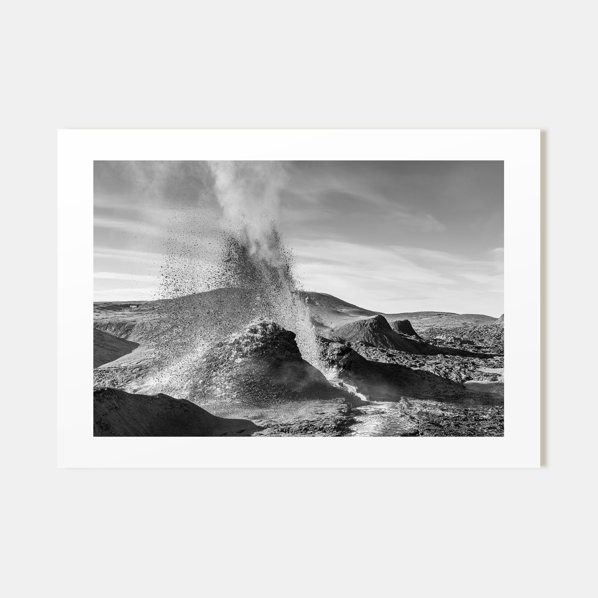 Fire Island Landscape B&W Poster