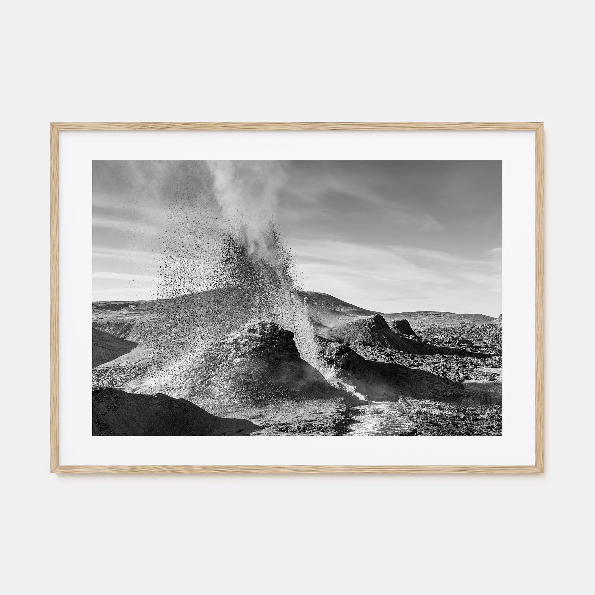 Fire Island Landscape B&W Poster