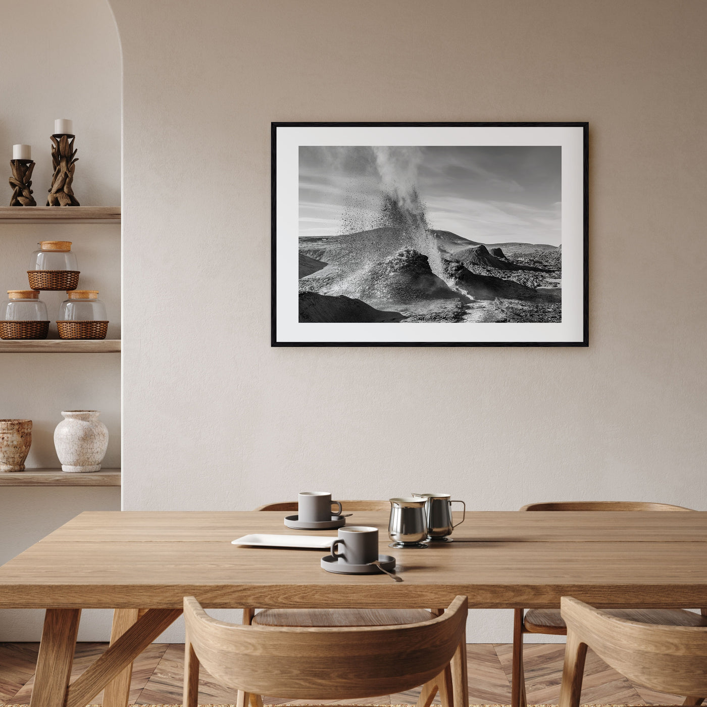 Fire Island Landscape B&W Poster