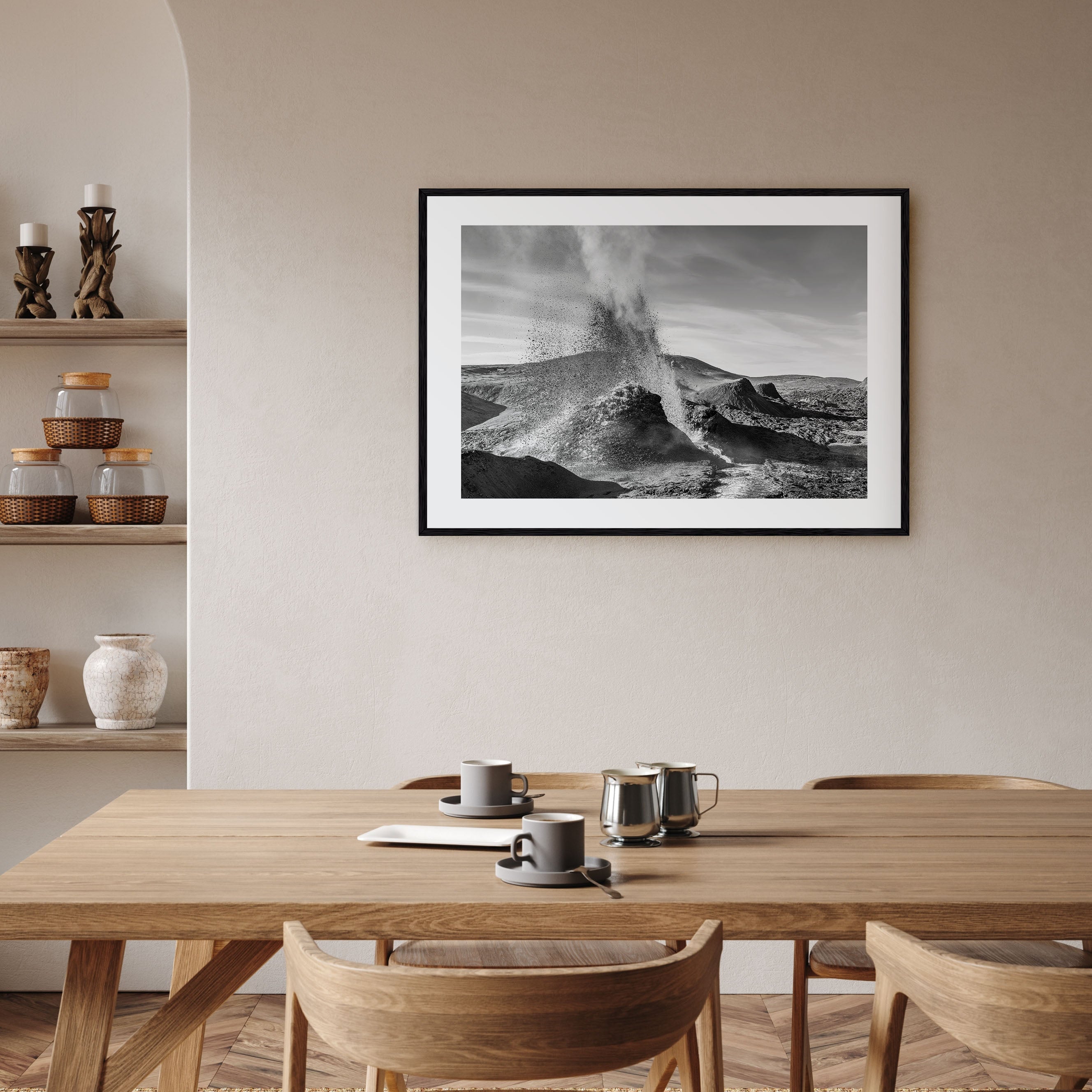 Fire Island Landscape B&W Poster