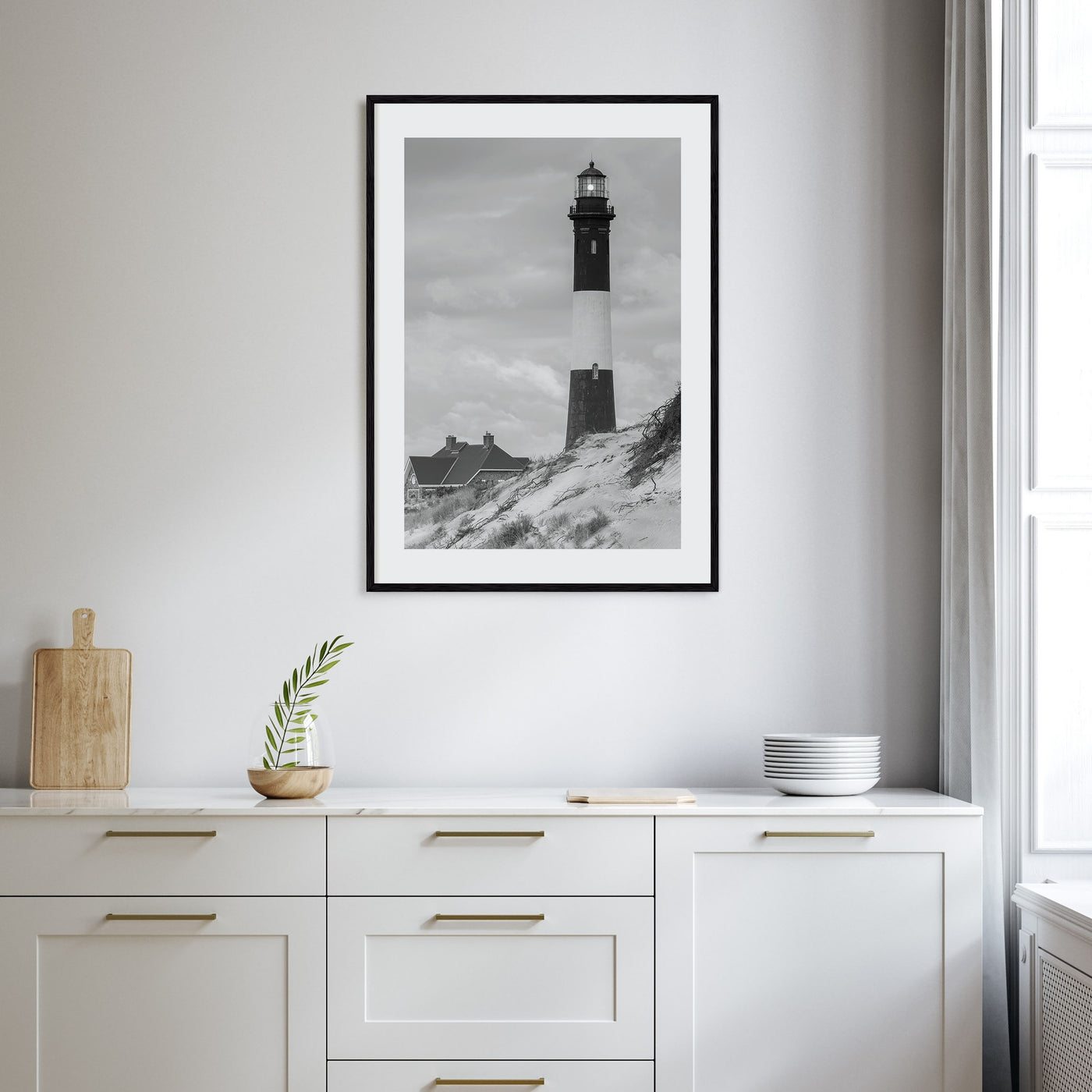 Fire Island Photo B&W Poster