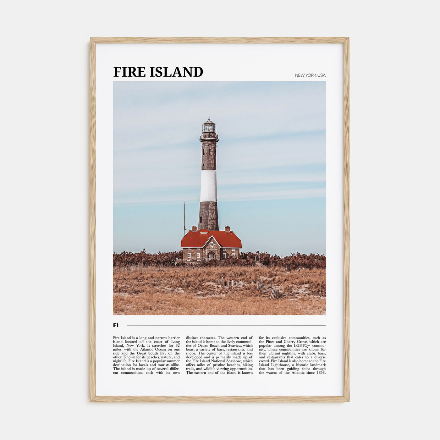Fire Island Travel Color No 1 Poster