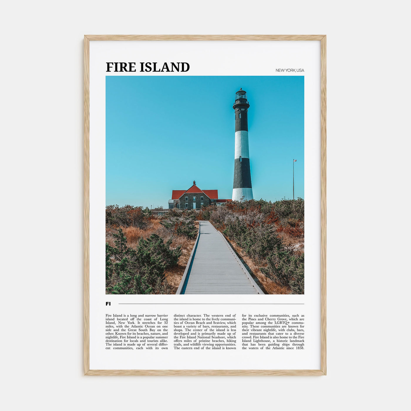 Fire Island Travel Color No 2 Poster