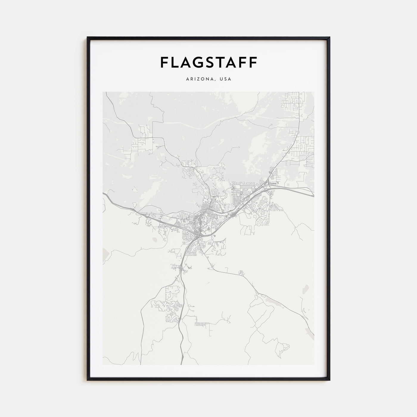 Flagstaff Map Portrait Poster